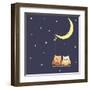 Over the Moon-Ekaterina Garyuk-Framed Art Print