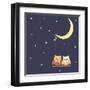 Over the Moon-Ekaterina Garyuk-Framed Art Print