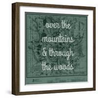 Over the Mountains & Through the Woods - 1881, Yellowstone National Park 1881 Map-null-Framed Giclee Print