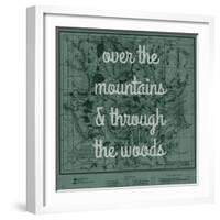 Over the Mountains & Through the Woods - 1881, Yellowstone National Park 1881 Map-null-Framed Giclee Print