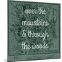 Over the Mountains & Through the Woods - 1881, Yellowstone National Park 1881 Map-null-Mounted Giclee Print