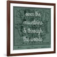 Over the Mountains & Through the Woods - 1881, Yellowstone National Park 1881 Map-null-Framed Giclee Print