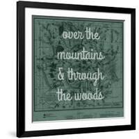 Over the Mountains & Through the Woods - 1881, Yellowstone National Park 1881 Map-null-Framed Giclee Print