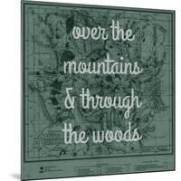 Over the Mountains & Through the Woods - 1881, Yellowstone National Park 1881 Map-null-Mounted Giclee Print