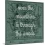 Over the Mountains & Through the Woods - 1881, Yellowstone National Park 1881 Map-null-Mounted Giclee Print