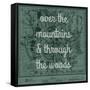 Over the Mountains & Through the Woods - 1881, Yellowstone National Park 1881 Map-null-Framed Stretched Canvas