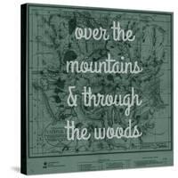 Over the Mountains & Through the Woods - 1881, Yellowstone National Park 1881 Map-null-Stretched Canvas