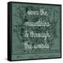 Over the Mountains & Through the Woods - 1881, Yellowstone National Park 1881 Map-null-Framed Stretched Canvas