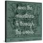 Over the Mountains & Through the Woods - 1881, Yellowstone National Park 1881 Map-null-Stretched Canvas