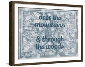 Over the Mountains & Through the Woods - 1890, United States, Colorado, North America, Colorado Map-null-Framed Giclee Print