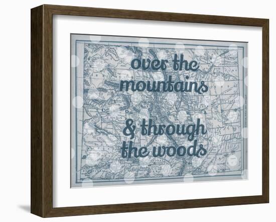 Over the Mountains & Through the Woods - 1890, United States, Colorado, North America, Colorado Map-null-Framed Giclee Print