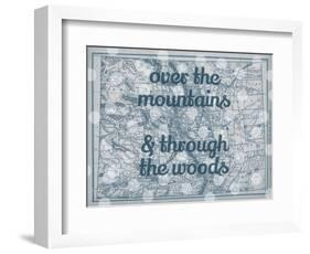 Over the Mountains & Through the Woods - 1890, United States, Colorado, North America, Colorado Map-null-Framed Giclee Print