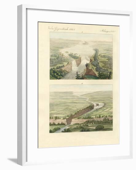 Over the Niagara Falls and its Setting-null-Framed Giclee Print