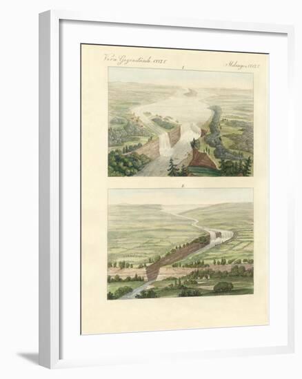 Over the Niagara Falls and its Setting-null-Framed Giclee Print