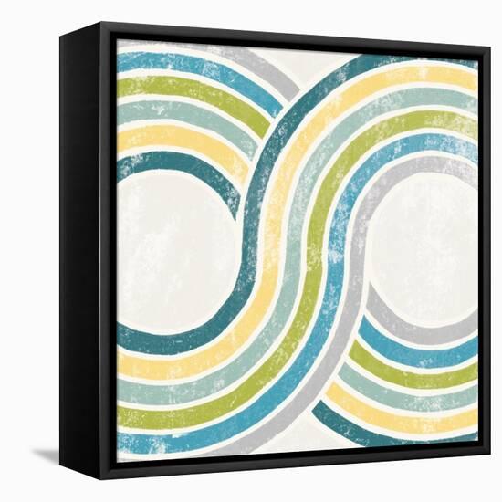 Over the Rainbow II Green-Moira Hershey-Framed Stretched Canvas