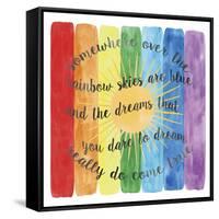 Over the Rainbow-Erin Clark-Framed Stretched Canvas