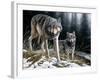 Over the Ridge Wolves-Jeremy Paul-Framed Giclee Print