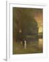 Over the river-George Inness-Framed Giclee Print