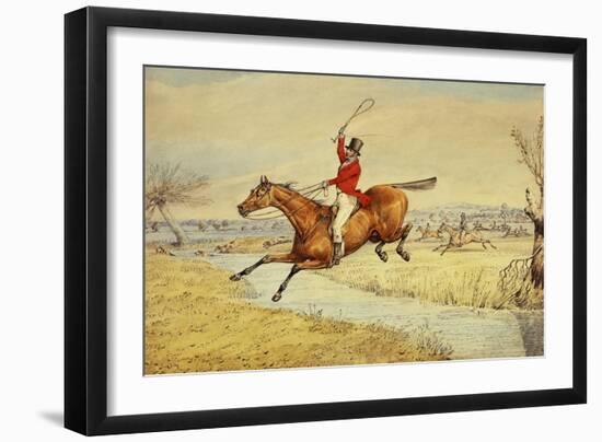 Over the Stream-Henry Thomas Alken-Framed Giclee Print