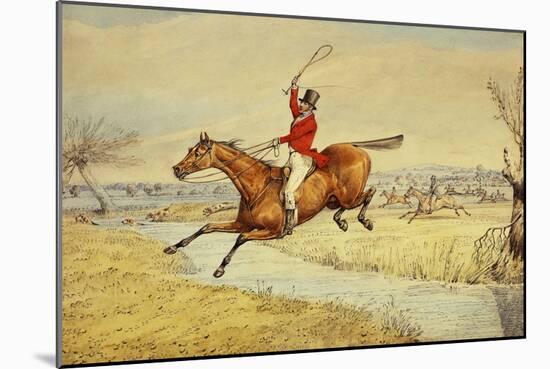 Over the Stream-Henry Thomas Alken-Mounted Giclee Print