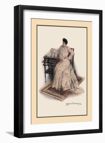 Over the Teacups-Clarence F. Underwood-Framed Art Print