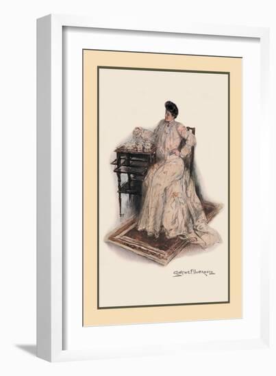 Over the Teacups-Clarence F. Underwood-Framed Art Print