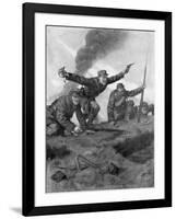 Over the Top, 16 Febuary 1915-Lucien Jonas-Framed Giclee Print