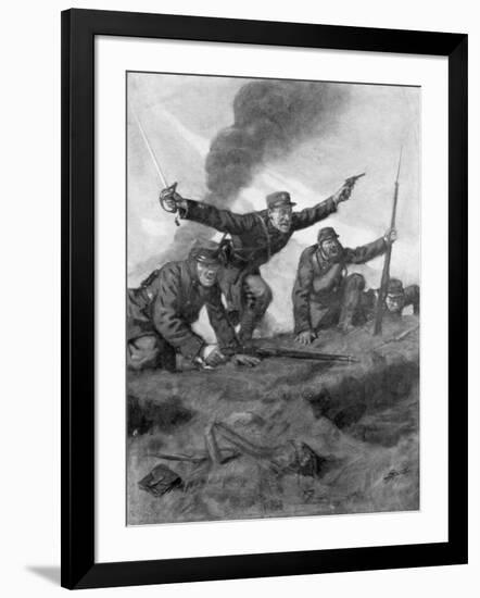 Over the Top, 16 Febuary 1915-Lucien Jonas-Framed Giclee Print