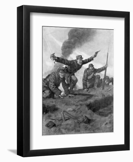 Over the Top, 16 Febuary 1915-Lucien Jonas-Framed Giclee Print