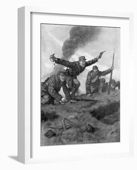 Over the Top, 16 Febuary 1915-Lucien Jonas-Framed Giclee Print