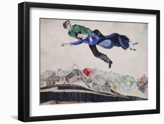 Over The Town-Marc Chagall-Framed Art Print