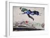 Over The Town-Marc Chagall-Framed Art Print