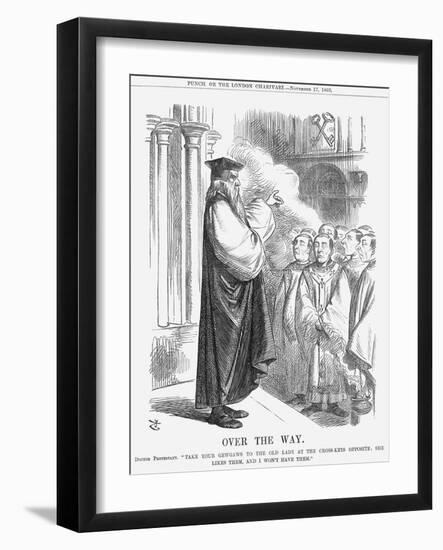 Over the Way, 1866-John Tenniel-Framed Giclee Print