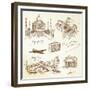 Over the World Travel-canicula-Framed Premium Giclee Print