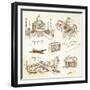 Over the World Travel-canicula-Framed Premium Giclee Print