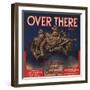 Over There Brand - Pomona, California - Citrus Crate Label-Lantern Press-Framed Art Print