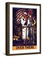 Over There, U.S. Navy, c.1917-Albert Sterner-Framed Art Print