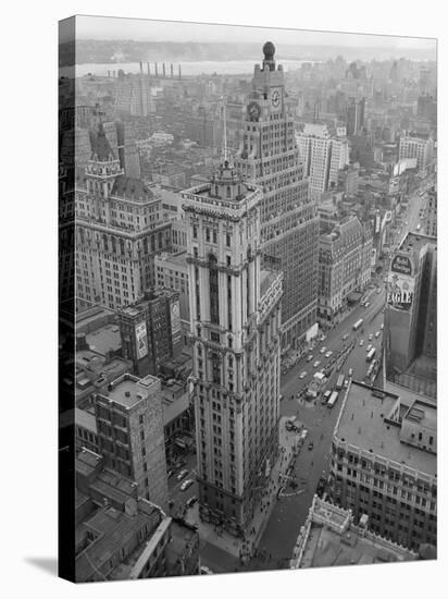 Over times Square-null-Stretched Canvas