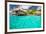 Over Water Bungalows with Steps into Amazing Blue Lagoon-Martin Valigursky-Framed Photographic Print