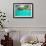 Over Water Bungalows with Steps into Amazing Blue Lagoon-Martin Valigursky-Framed Photographic Print displayed on a wall