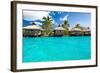 Over Water Bungalows with Steps into Amazing Blue Lagoon-Martin Valigursky-Framed Photographic Print