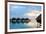 Over Water Villas at Sunset in French Polynesia-BlueOrange Studio-Framed Photographic Print