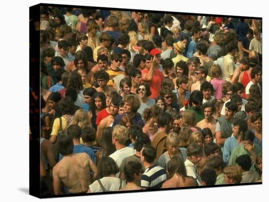 Overall of the Huge Crowd, During the Woodstock Music and Art Fair-John Dominis-Stretched Canvas