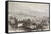 Overall View of Bogota, Colombia-English School-Framed Stretched Canvas