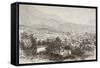Overall View of Bogota, Colombia-English School-Framed Stretched Canvas