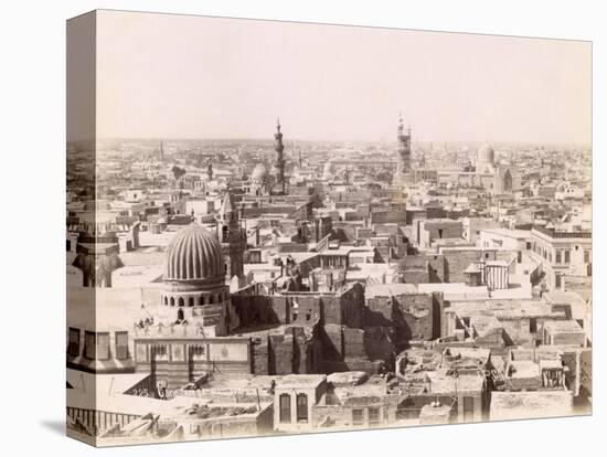 Overall View of Cairo (Egypt)-J^P^ Sebah-Stretched Canvas