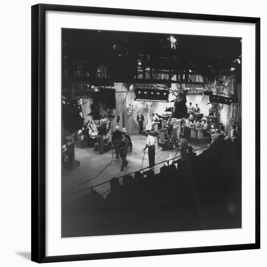 Overall View of Production Scene from TV Series "I Love Lucy," Showing the Nightclub-Loomis Dean-Framed Photographic Print