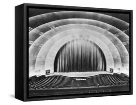 Overall View of Stage and Proscenium of Radio City Music Hall.-null-Framed Stretched Canvas