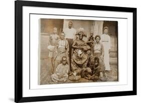 Overami, Ex-King of Benin, and His Suite, Nigeria, c.1900-null-Framed Giclee Print