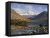 Overbeck Flows into Lake Wastwater, Great Gable 2949 Ft in Centre, Lake District National Park, Cum-James Emmerson-Framed Stretched Canvas